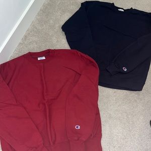 2 Vintage Champion Crewnecks
